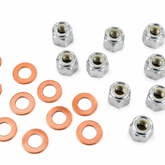 Mutter kit bakaxelhus Ford 8" & 9" 3/8 UNF.