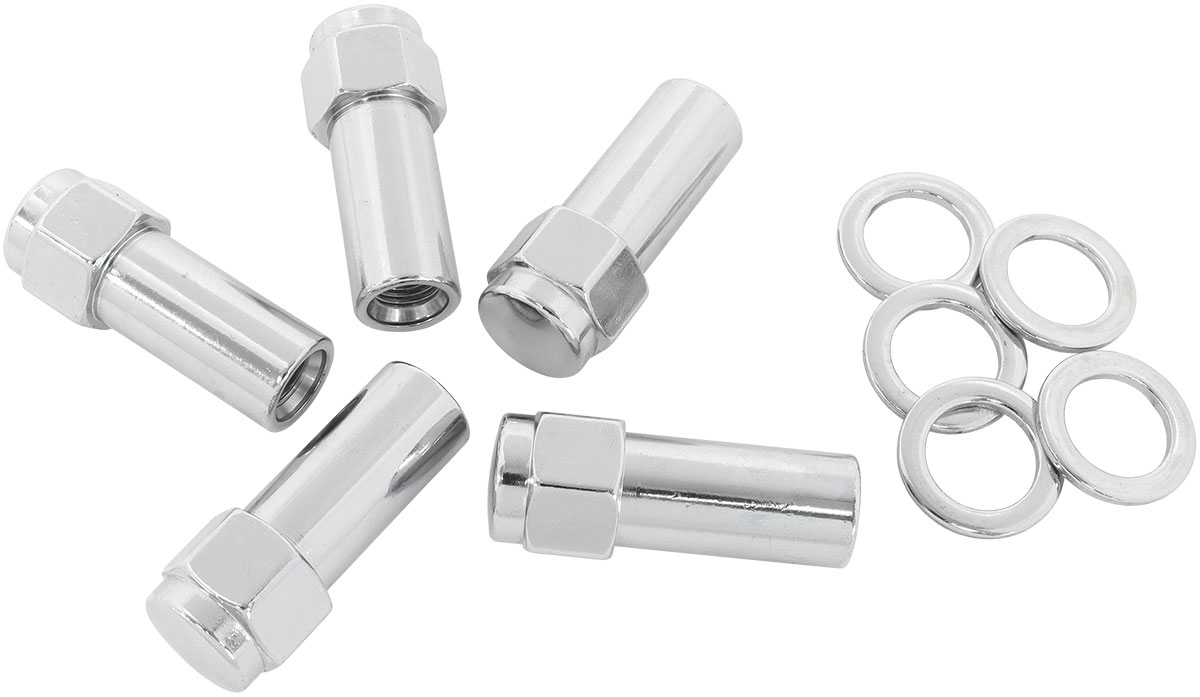 Hjulmutter 1/2-20x60mm inkl brickor Höger gänga