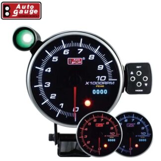 Varvräknare 0-10000 RPM Auto Gauge. Svart