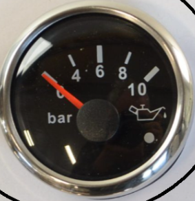 A Oljetrycks mätare 0-10 bar 12v